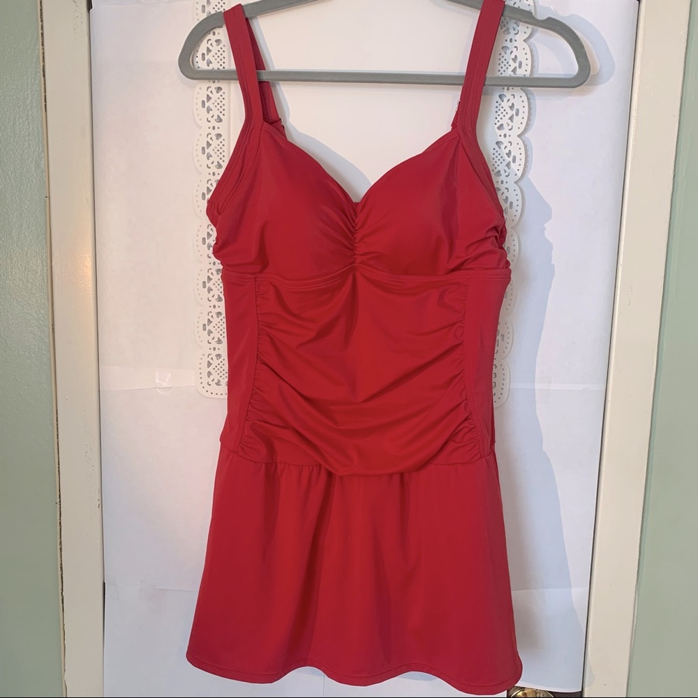Red Swimsuit Dress